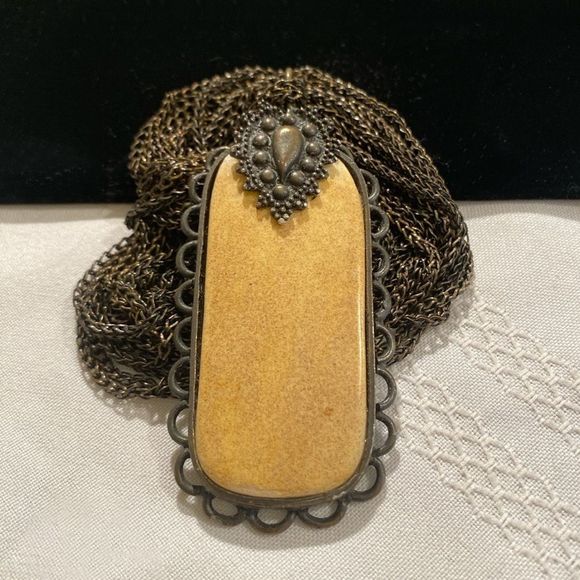 Vintage Jay Feinberg Multi Chain & Stone Necklace - Picture 2 of 7